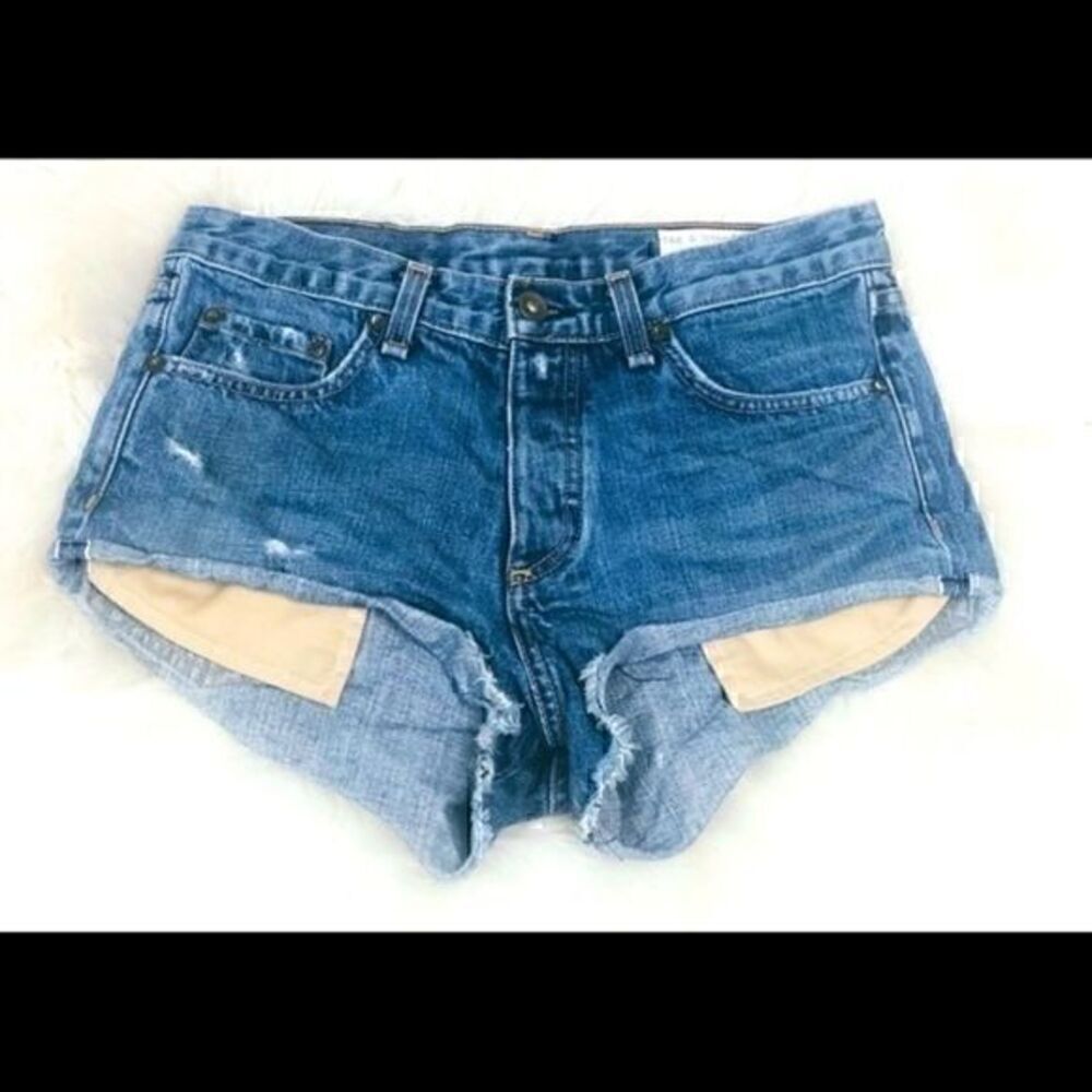 Rag and Bone distressed Jean booty Shorts 24